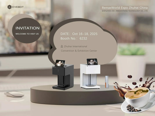 Evebot Coffee Printers on Remaxworld in Zhuhai